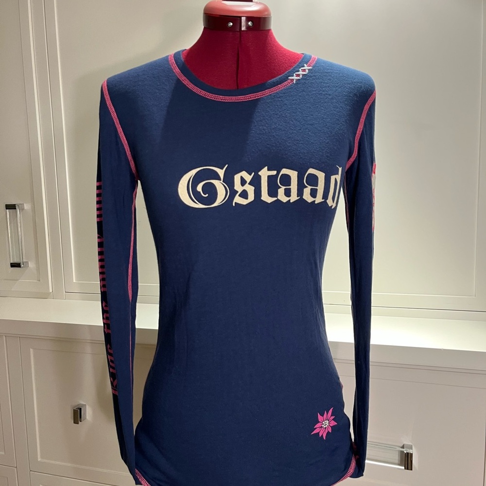 Alp N Rock Navy and Pink Long Sleeve Tee